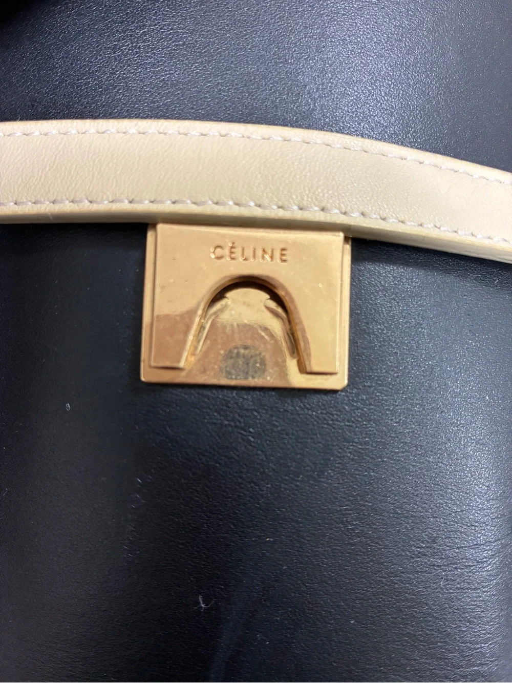 Celine structured belt